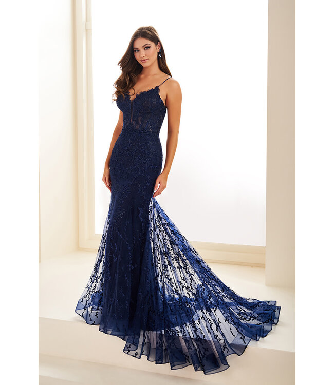 35010 Robe Sirène À Corset Amethyst