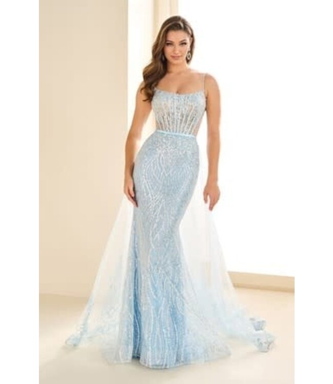 36075 Robe Bleu Givré