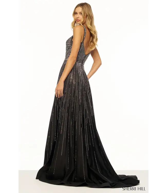 56205 Robe Noire/Rouge