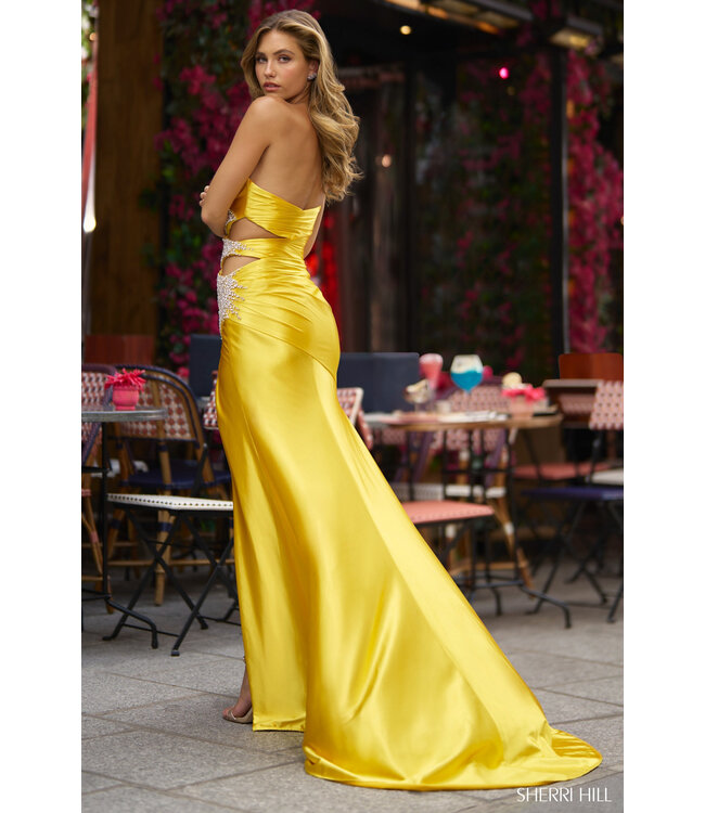 56857 Robe Bustier Avec Brillants Ivoire