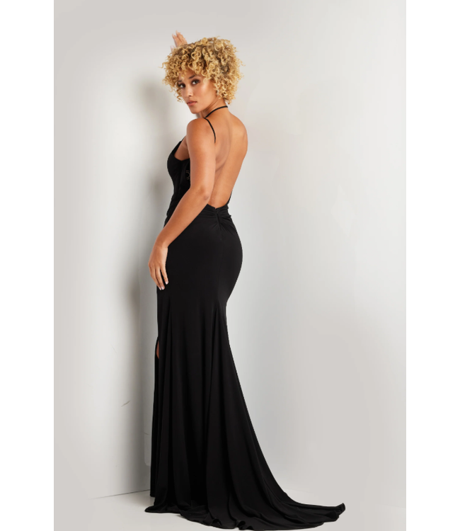 37086 Robe Moulante Dos Ouvert Rouge