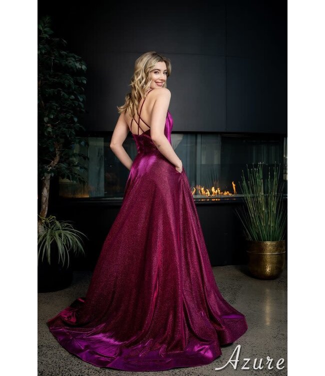 A9036 Robe Scintillante Bourgogne