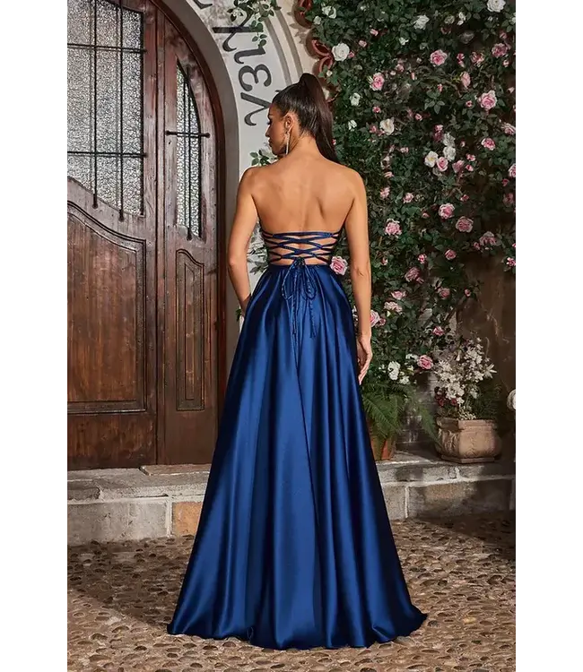 J26005 Robe Bustier Marine