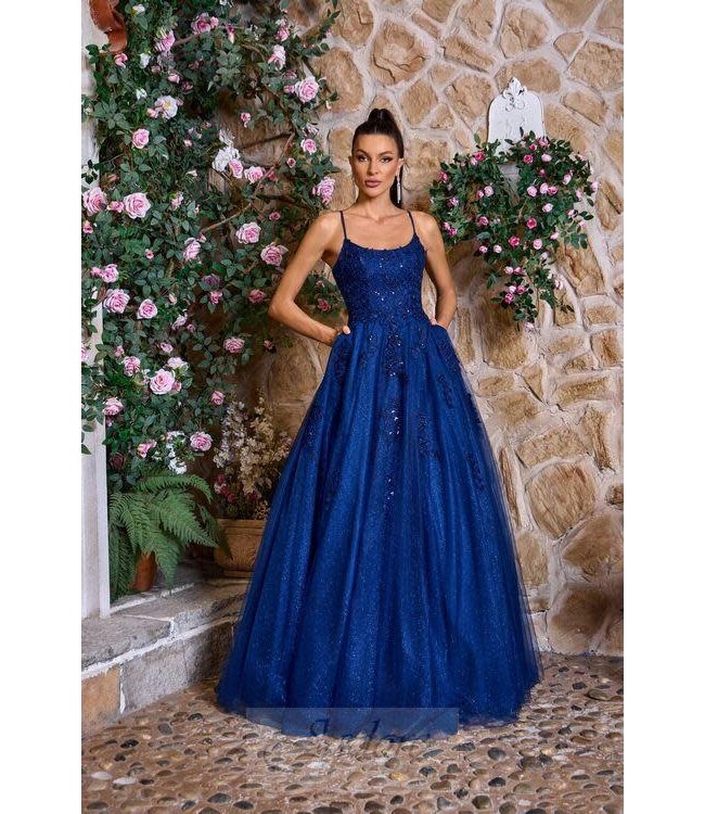 J26010 Robe Princesse Marine
