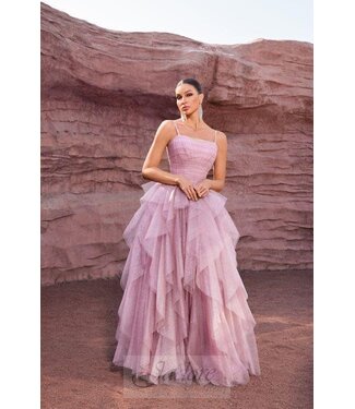 J27008 Robe à étages Rose