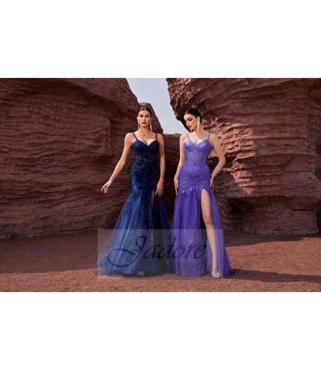 J27010 Robe ajustée style sirène Iris