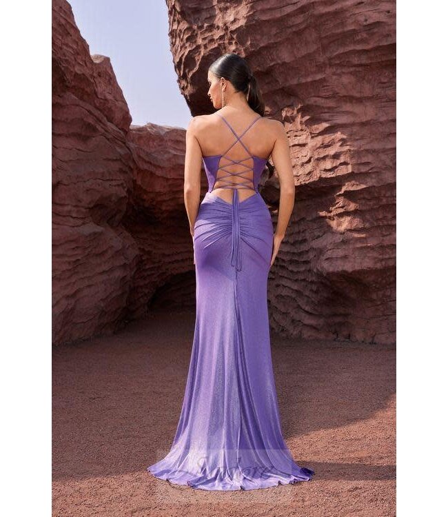 J27035 Robe ajustée Mauve