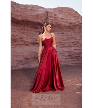 J27036 Robe Simple Bourgogne