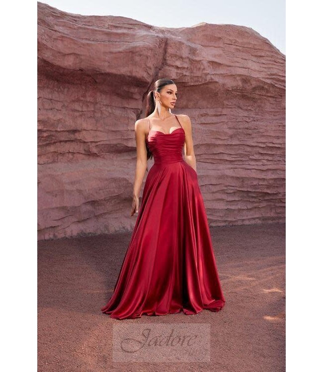 J27036 Robe Simple Bourgogne