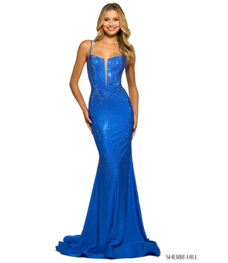 55519 Robe Peacock À Corset Scintillante