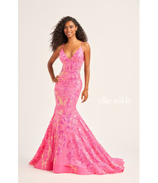 35011 Robe À Dos Ouvert Rose Vif
