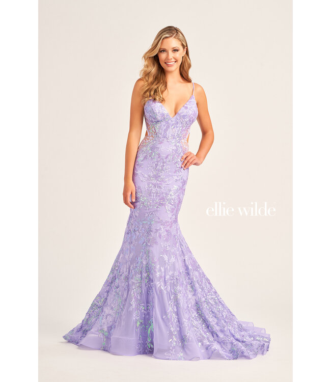 35011 Robe À Dos Ouvert Lavande