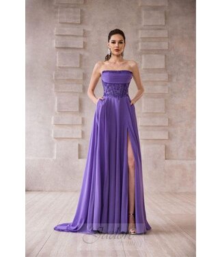 J28005 Robe Corset Fluide Periwinkle