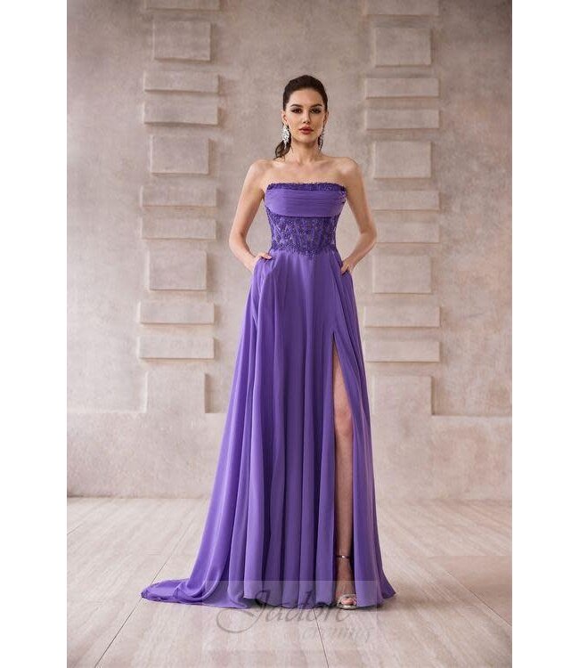 J28005 Robe Corset Fluide Periwinkle