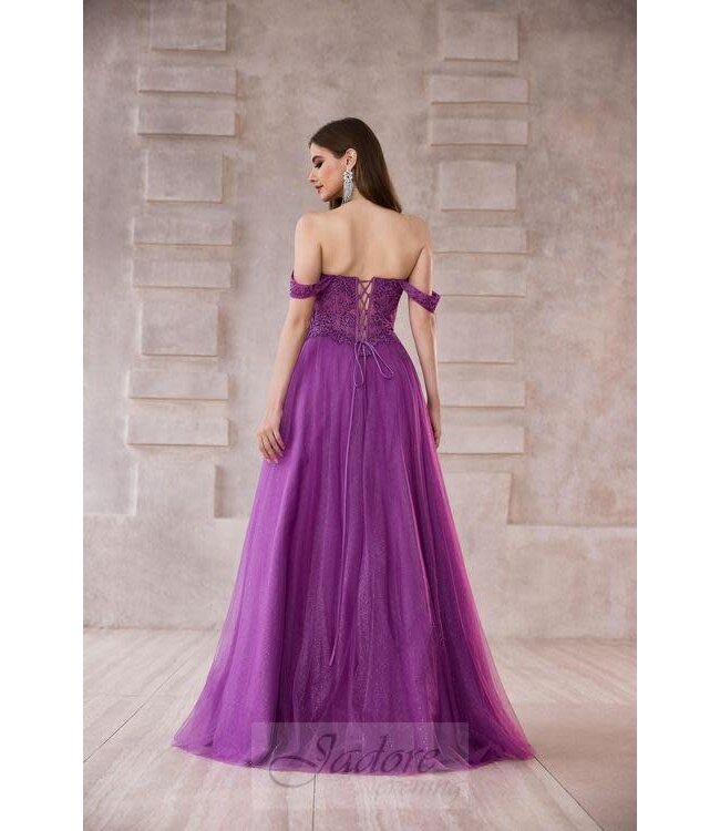 J28006 Robe En Tulle Lilas