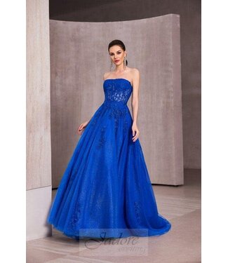 J28023 Robe Brillante En Tulle Royal