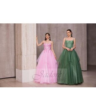 J28037 Robe Princesse Rose Bébé