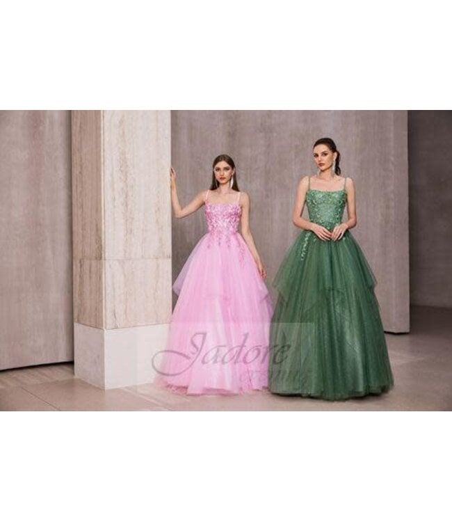 J28037 Robe Princesse Rose Bébé