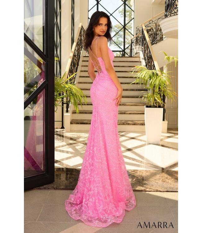 88871 Robe Ajustée Brillante Rouge