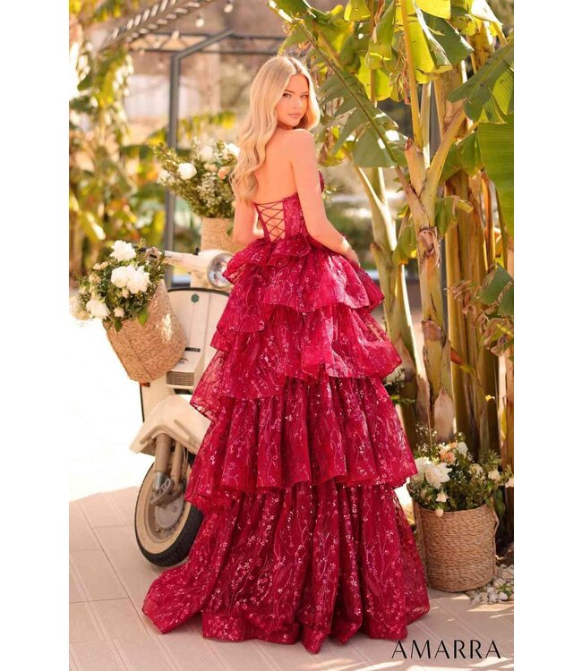 88934 Robe Corset À Étages Bourgogne