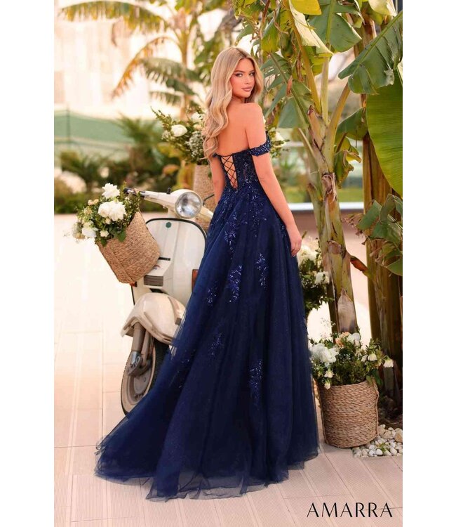 88938 Robe En A Avec Fente Marine