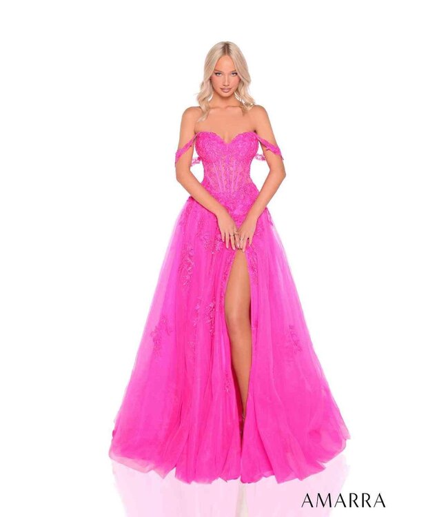 88963 Robe Corset En A Fuchsia