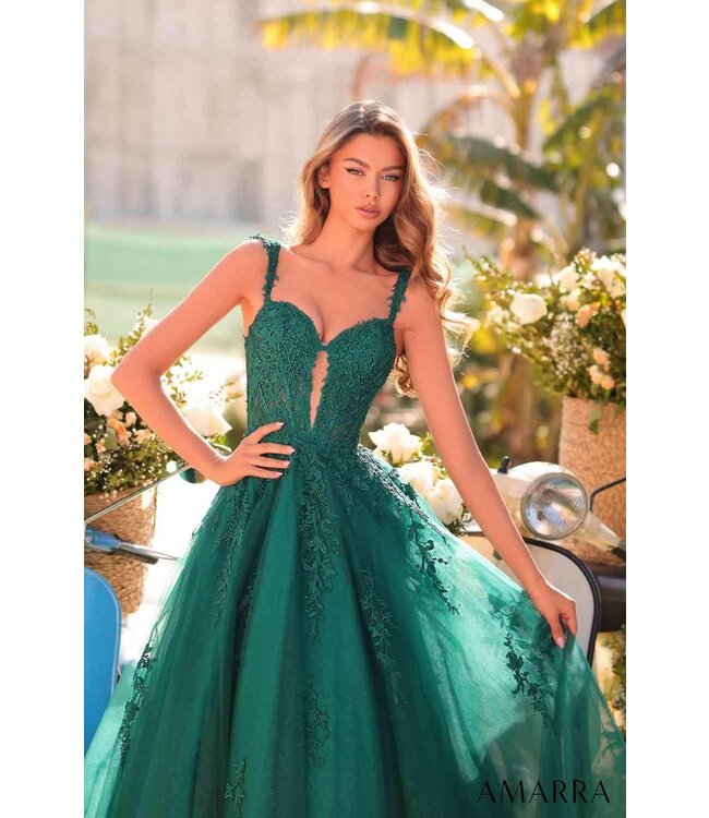 88970 Robe Scintillante Corset Émeraude