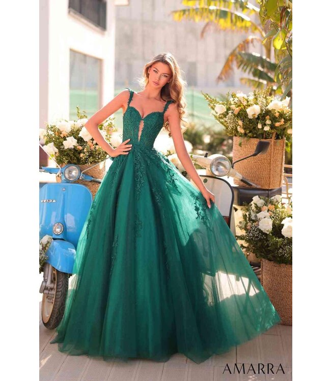 88970 Robe Scintillante Corset Émeraude