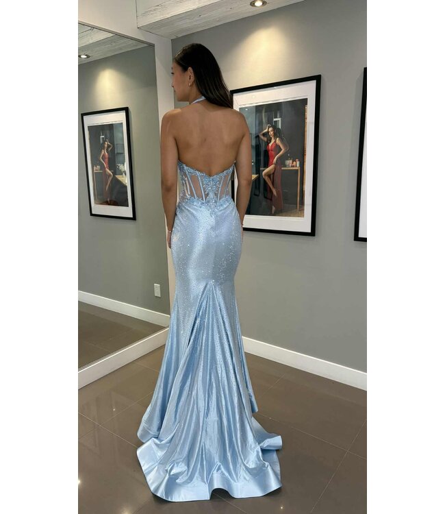 56997 Robe Bleu Poudre