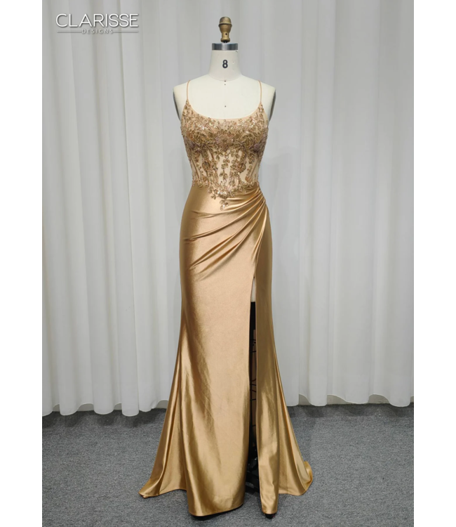 810708 Robe Corset Dorée