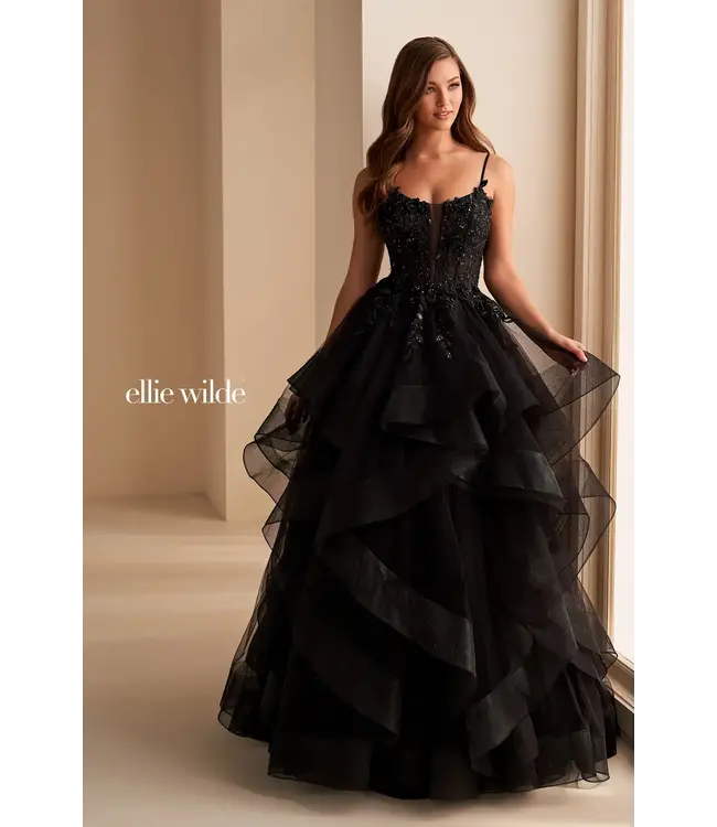36228 Robe En Tulle Avec Fleurs Royal