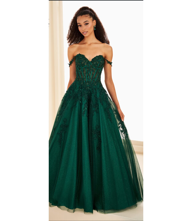 37028 Robe Corset Bustier Émeraude