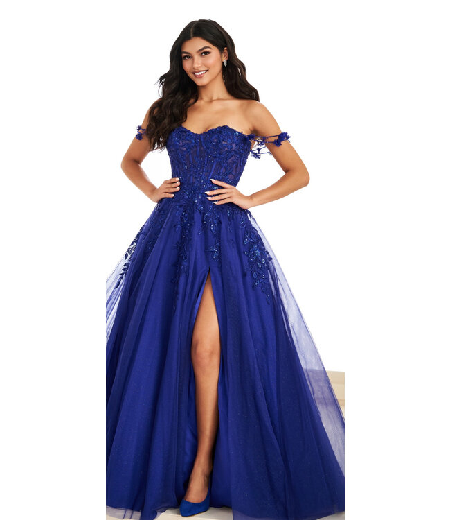 37208 Robe Bustier En A Royal