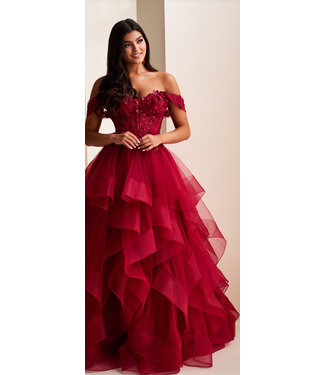 37201 Robe Bustier À Volants Bourgogne 37201 Robe Bustier À Volants Bourgogne