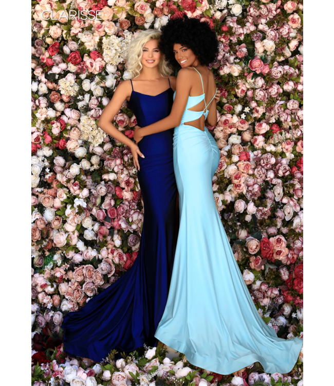 800259 Robe Extensible Bleu Poudre