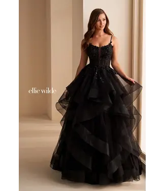 36225 Robe À Volant Marine