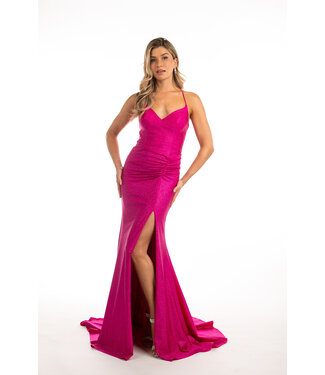 AE209 Robe Bleu Royal
