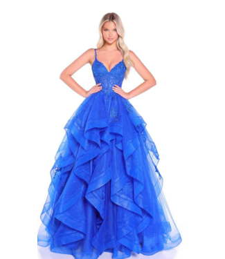 89511 Robe Corset À Volant Royal