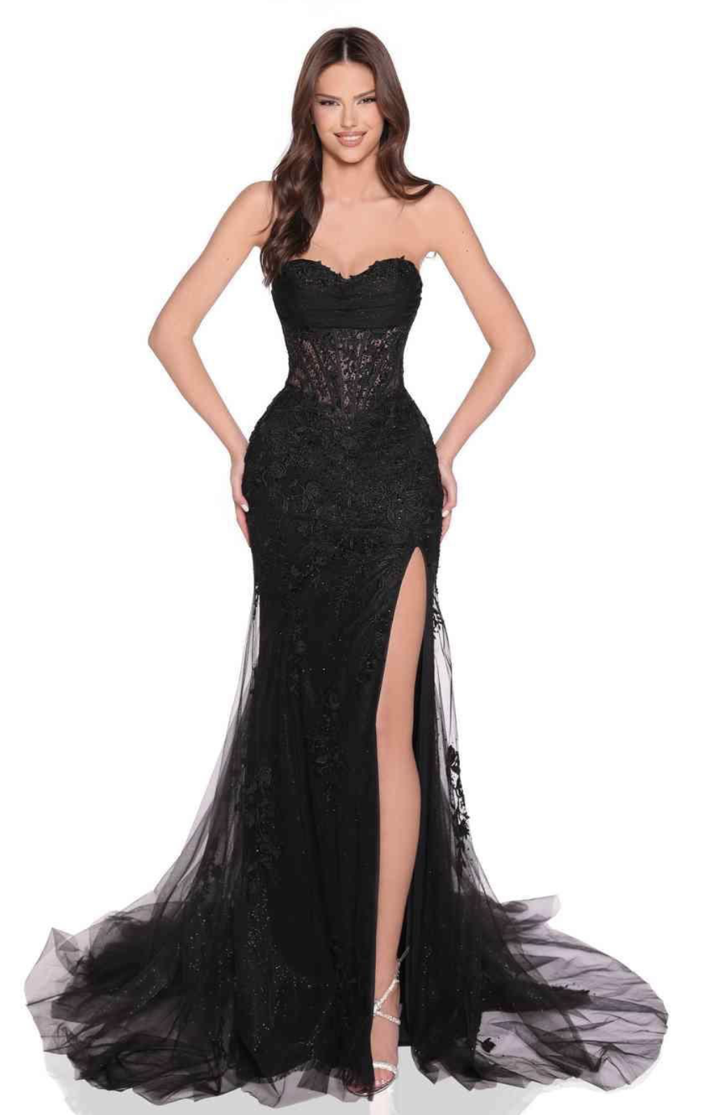 Robe Corset Catalyst F301 En Dentelle Noire - Noir HandMade - Neuf Avec étiquettes