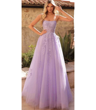88950 Robe Princesse Brodée Lilas