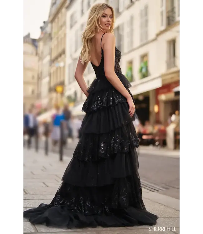 56982 Robe À Étages Rouge