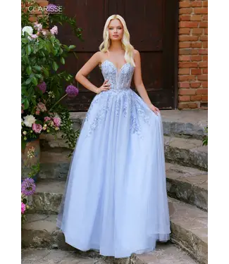 62102 Robe Corset Bleu Glacial