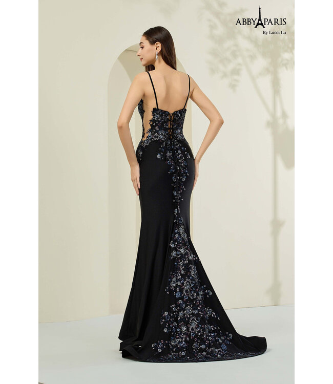 90360 Robe Bleu Noir