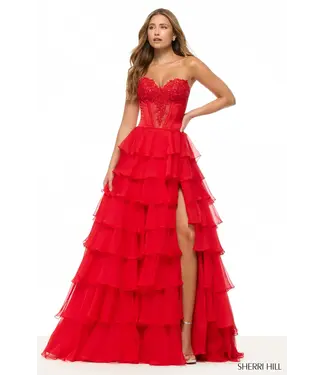 57714 Robe à volants Corail