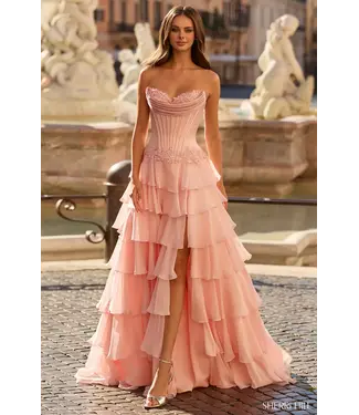 57868 Robe à volants Blush