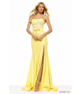 57709 Robe brillante Jaune