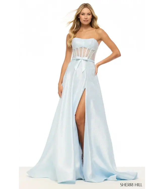 57697 Robe Scintillante Bleu givré