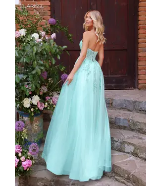 62102 Robe Corset Vert Glacé