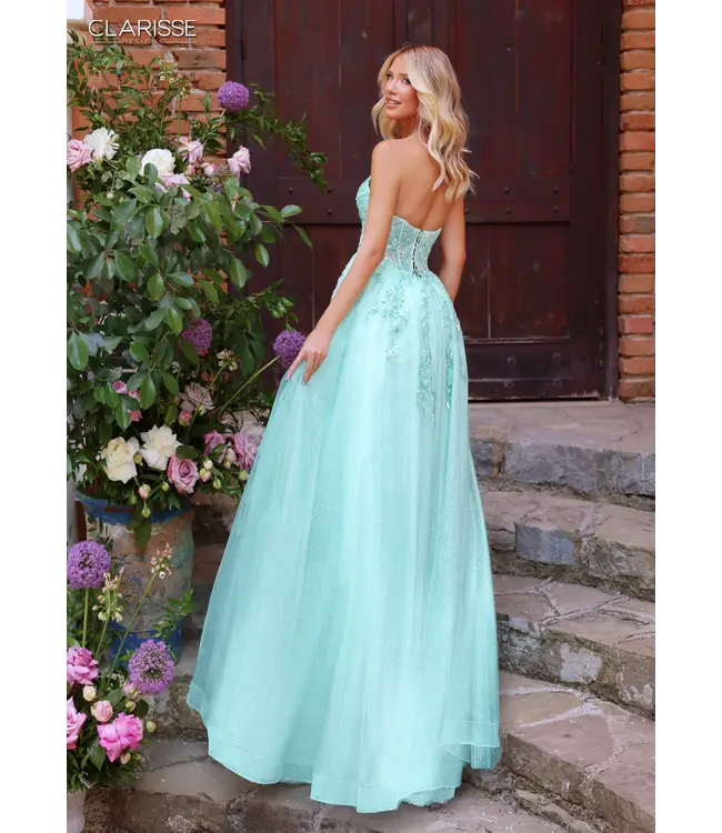 62102 Robe Corset Vert Glacé