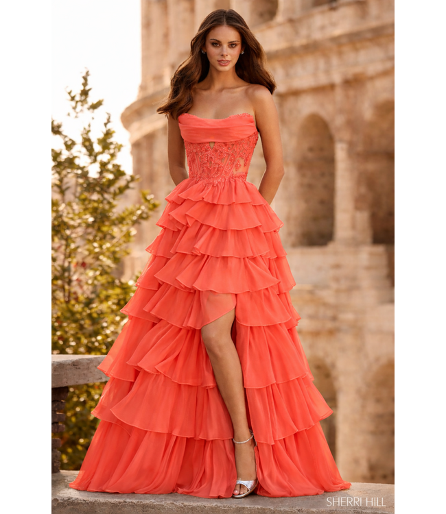 57497 Robe A Étage Orange